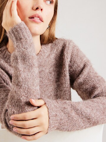 VERO MODA Sweater 'VMNovah' in Brown