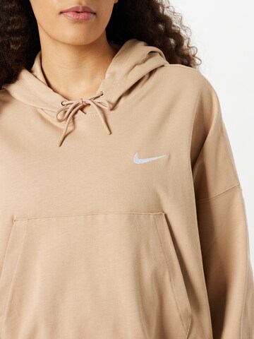 Nike Sportswear Sweatshirt 'Swoosh' in Beige