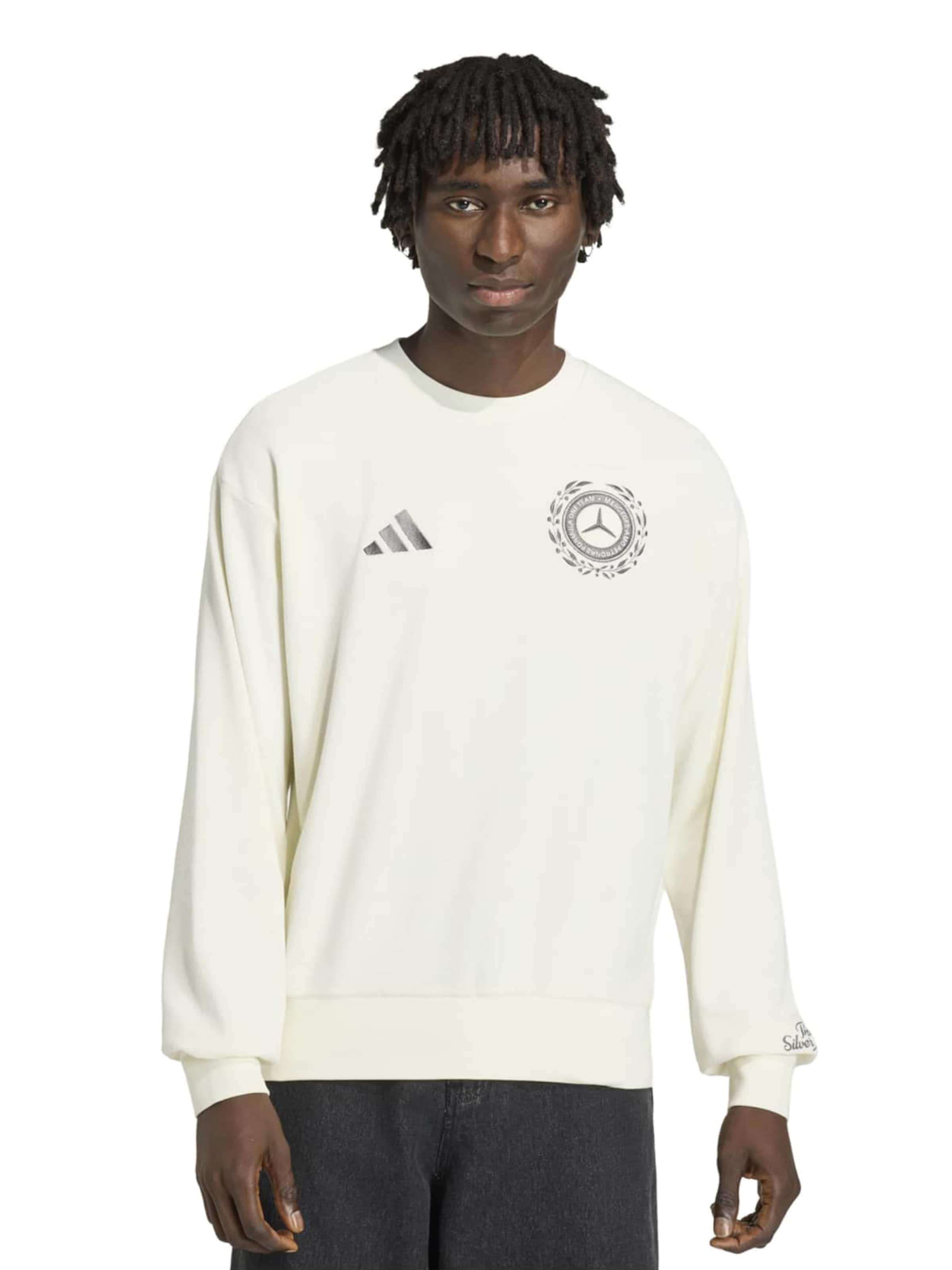 ADIDAS SPORTSWEAR Sportsweatshirt 'MER SA' in Wit: voorkant