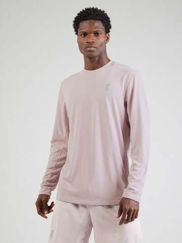 Maglia funzionale 'Train' di On in rosa: frontale