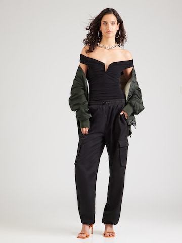 ABOUT YOU - Camisa body 'Frieda' em preto