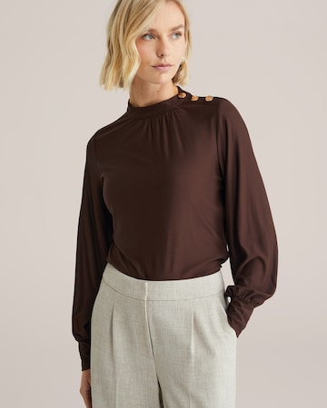 WE Fashion Paita värissä ruskea: etupuoli