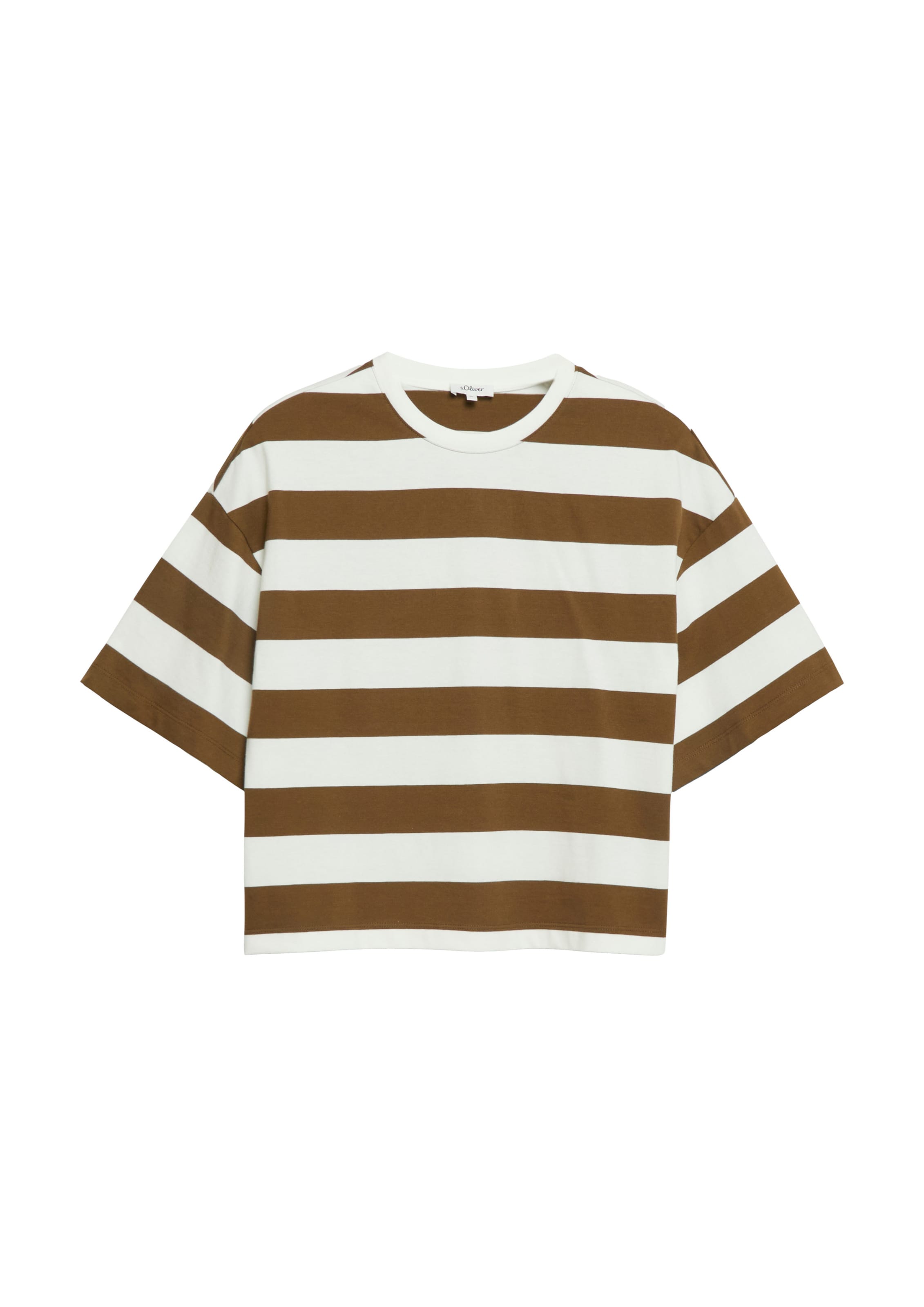 s.Oliver Shirt in Bruin: voorkant