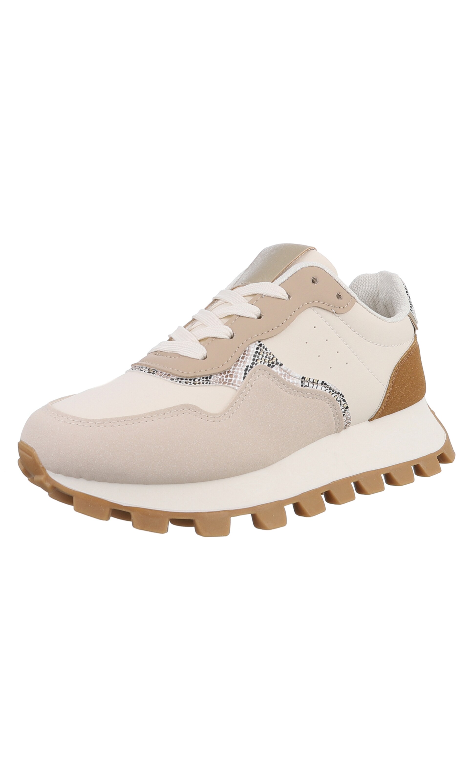 Ital-Design Sneaker in Beige: Vorderseite