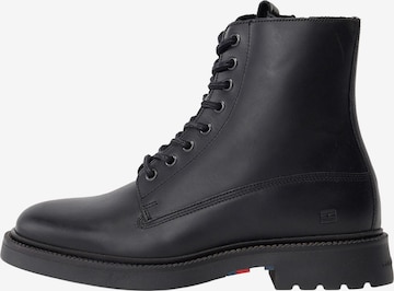 TOMMY HILFIGER Schnürboots in Schwarz: Vorderseite