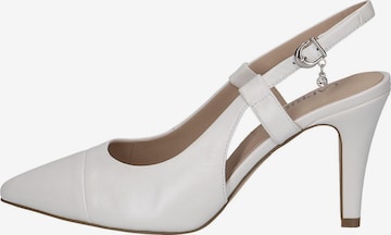 CAPRICE Slingpumps in Weiß