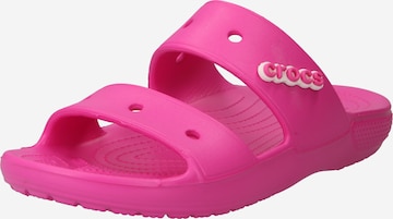 Crocs Mules 'Classic' in Pink: front