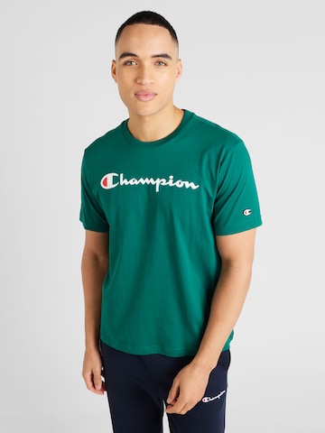 Champion Authentic Athletic Apparel - Camisa em verde: frente