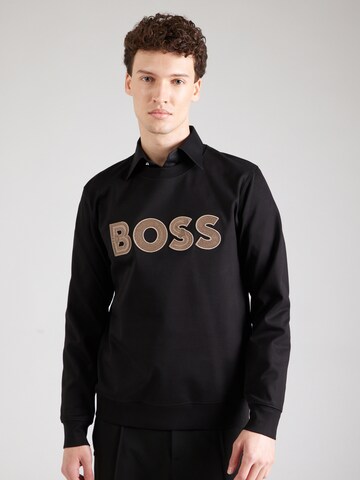 Sweat-shirt 'Sharpe' BOSS en noir : devant