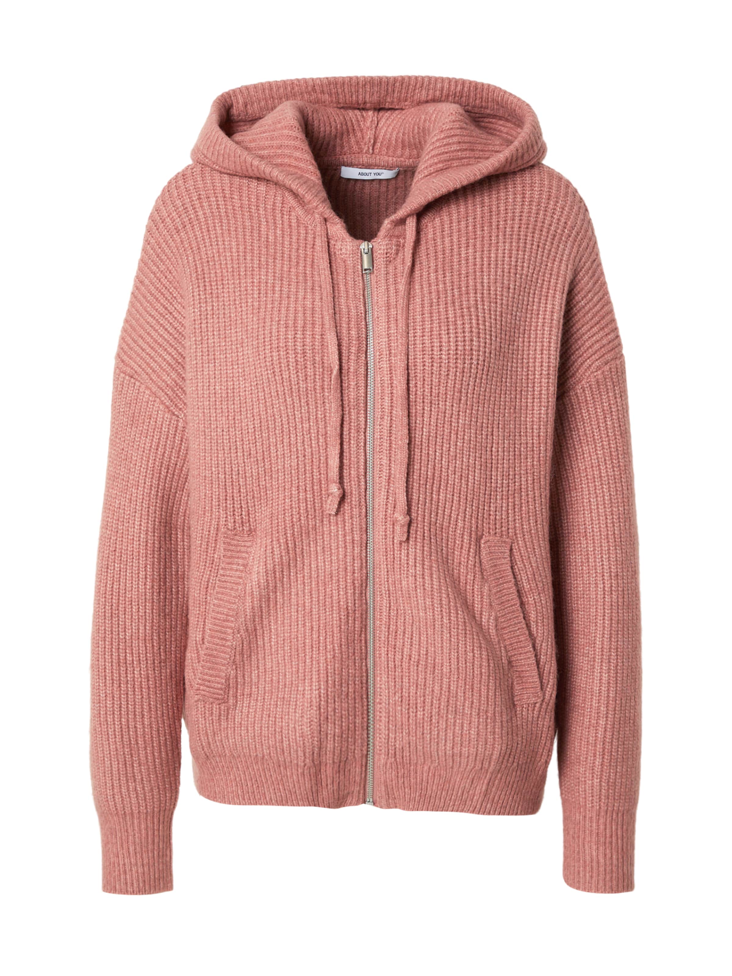 Geacă tricotată 'Jolin' de la ABOUT YOU pe roz: față