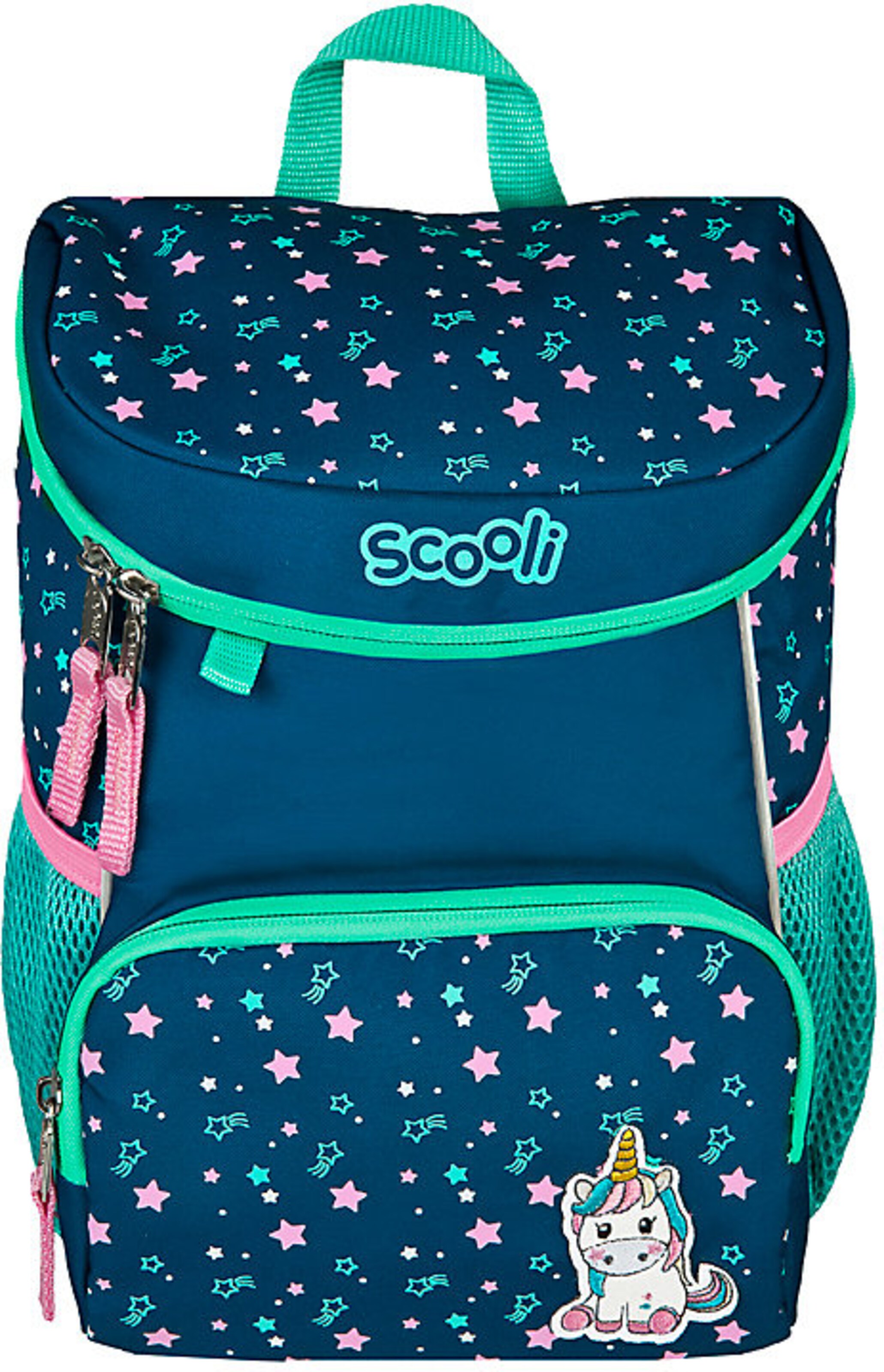 SCOOLI Rucksack 'Rosie Rabbit' in Blau: Vorderseite