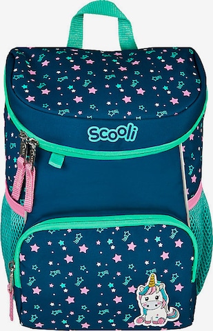 SCOOLI Backpack 'Rosie Rabbit' in Blue: front