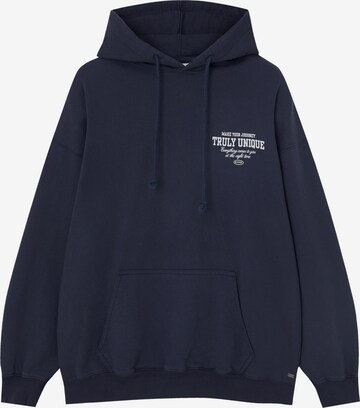 Pull&Bear Sweatshirt in Blue: front