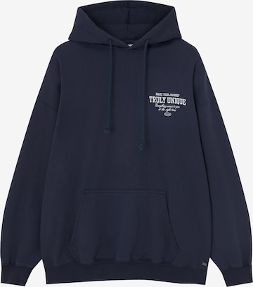 Pull&Bear Sweatshirt in Blauw: voorkant