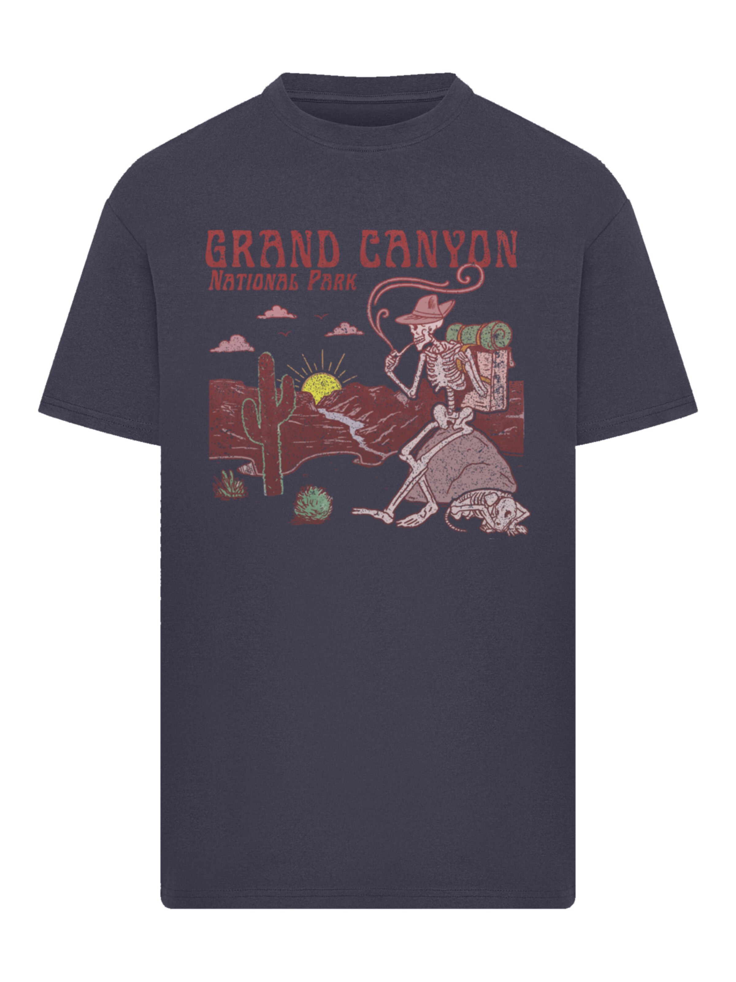 F4NT4STIC Shirt 'US National Parks Grand Canyon Sunrise' in Blue: front