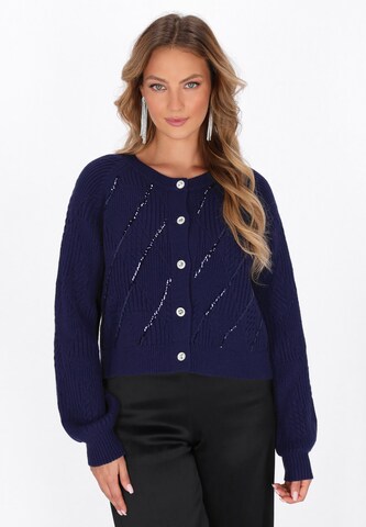 Cardigan faina en bleu : devant