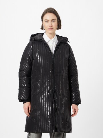 ARMANI EXCHANGE Winter Coat in Black: front