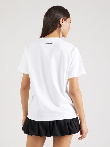T-shirt 'IKON PEAK-A-BOO' Karl Lagerfeld en blanc