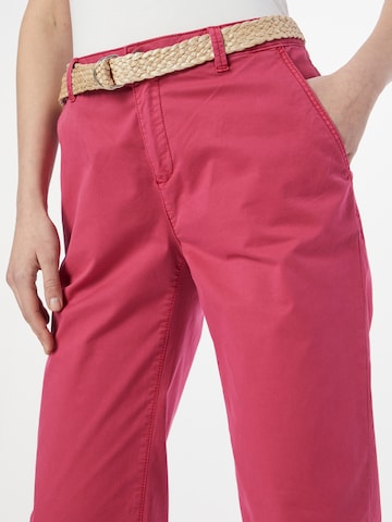ESPRIT Slimfit Lærredsbukser i pink