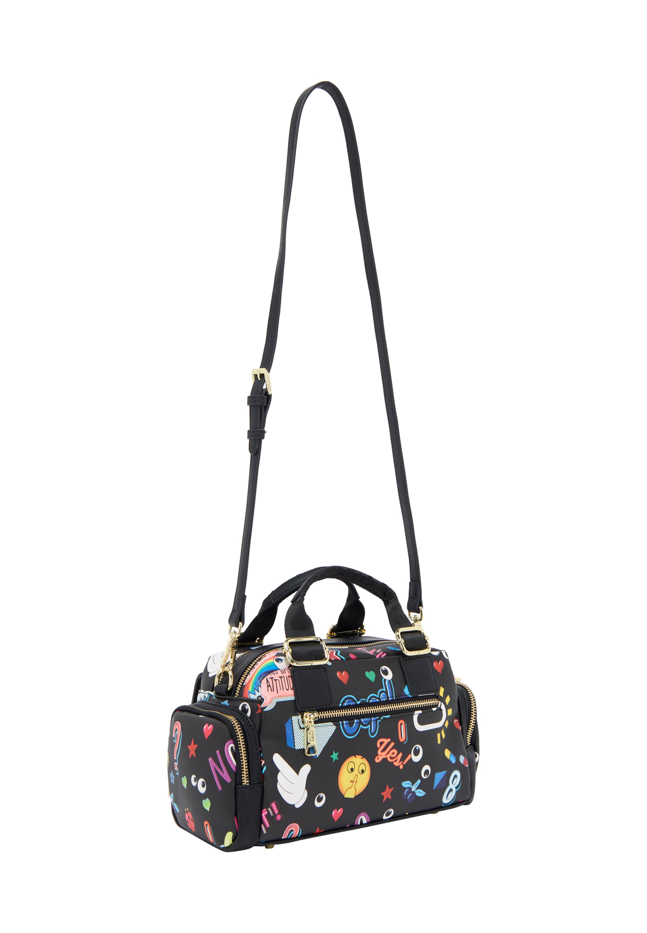 MYMO Handbag 'Pop Eyetheme' in Black