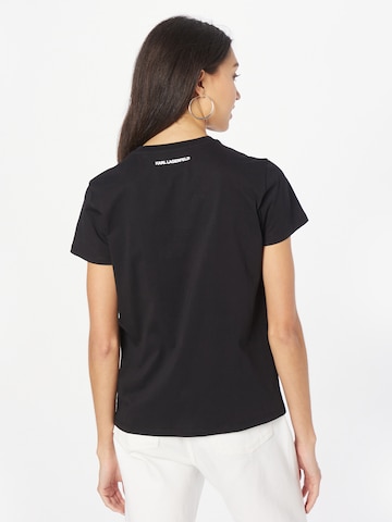 Karl Lagerfeld T-shirt 'Ikonik 2.0' i svart