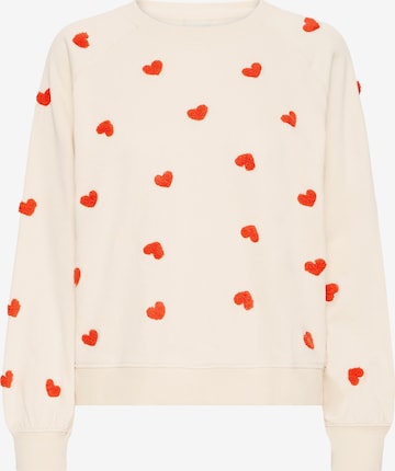 balta ICHI Megztinis be užsegimo 'IHKASURA': priekis