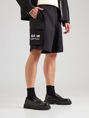 TOMMY HILFIGER Loosefit Cargobyxa 'SAIL GP' i svart: framsida