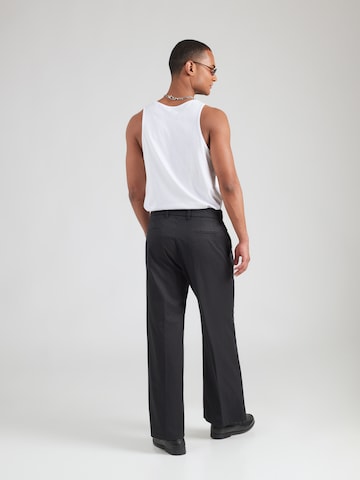 Wide Leg Pantalon à pince 'LEEK' DRYKORN en noir