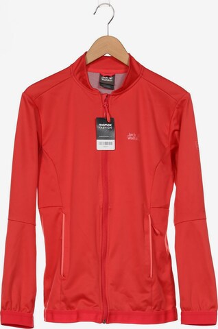 JACK WOLFSKIN Sweatshirt & Zip-Up Hoodie in XL in Red: front