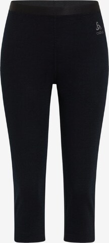 ODLO Slim fit Workout Pants in Black: front