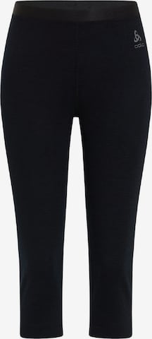 ODLO Slim fit Workout Pants in Black: front