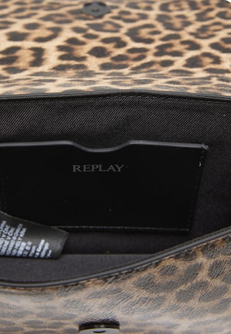 REPLAY Torba za čez ramo | rjava barva