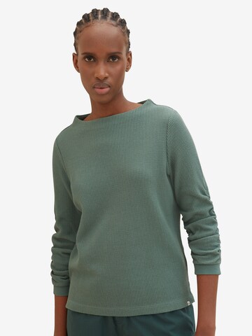 TOM TAILOR DENIM Sweatshirt in Green