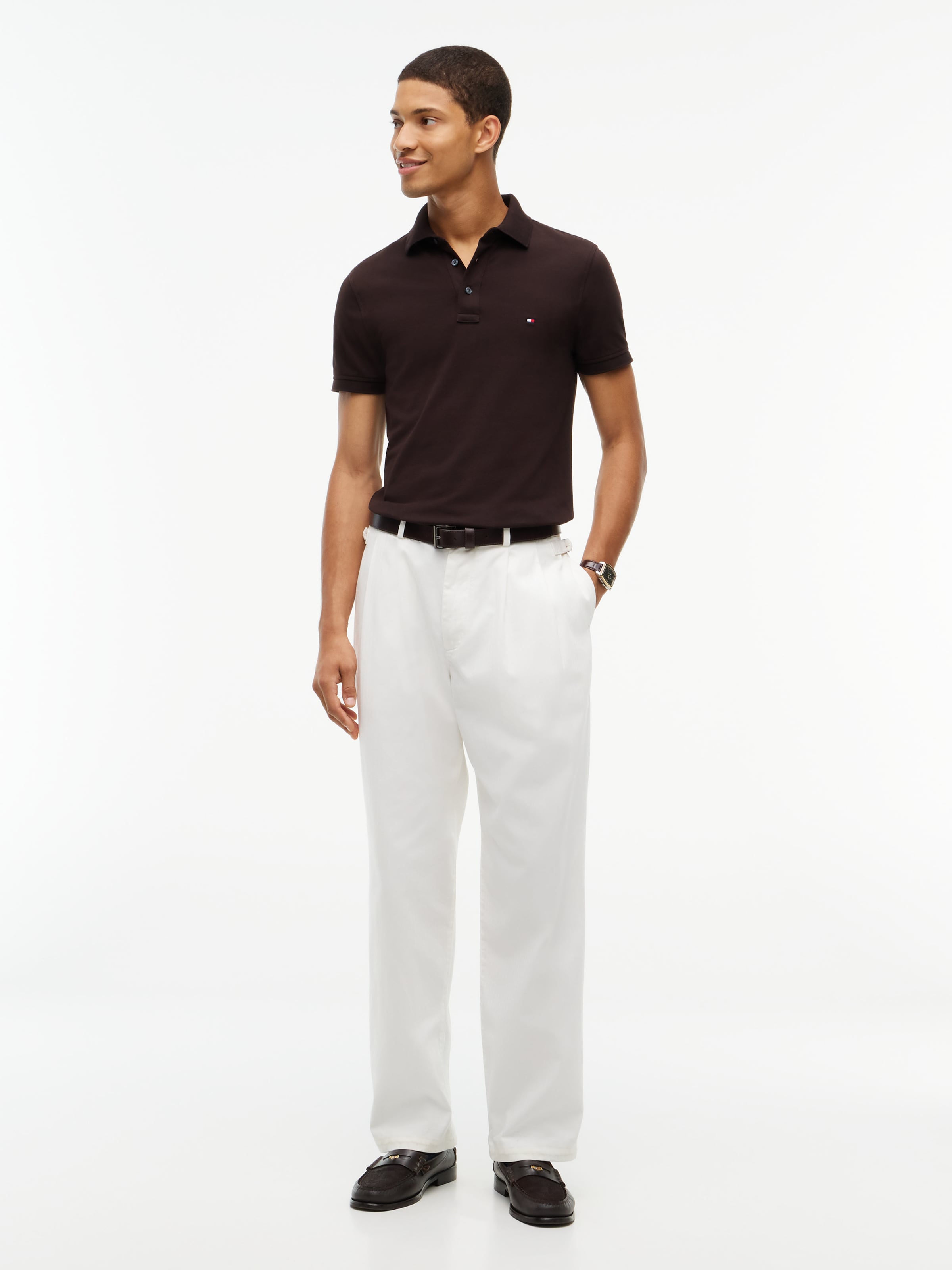 Tricou 'CORE 1985' de la TOMMY HILFIGER pe maro