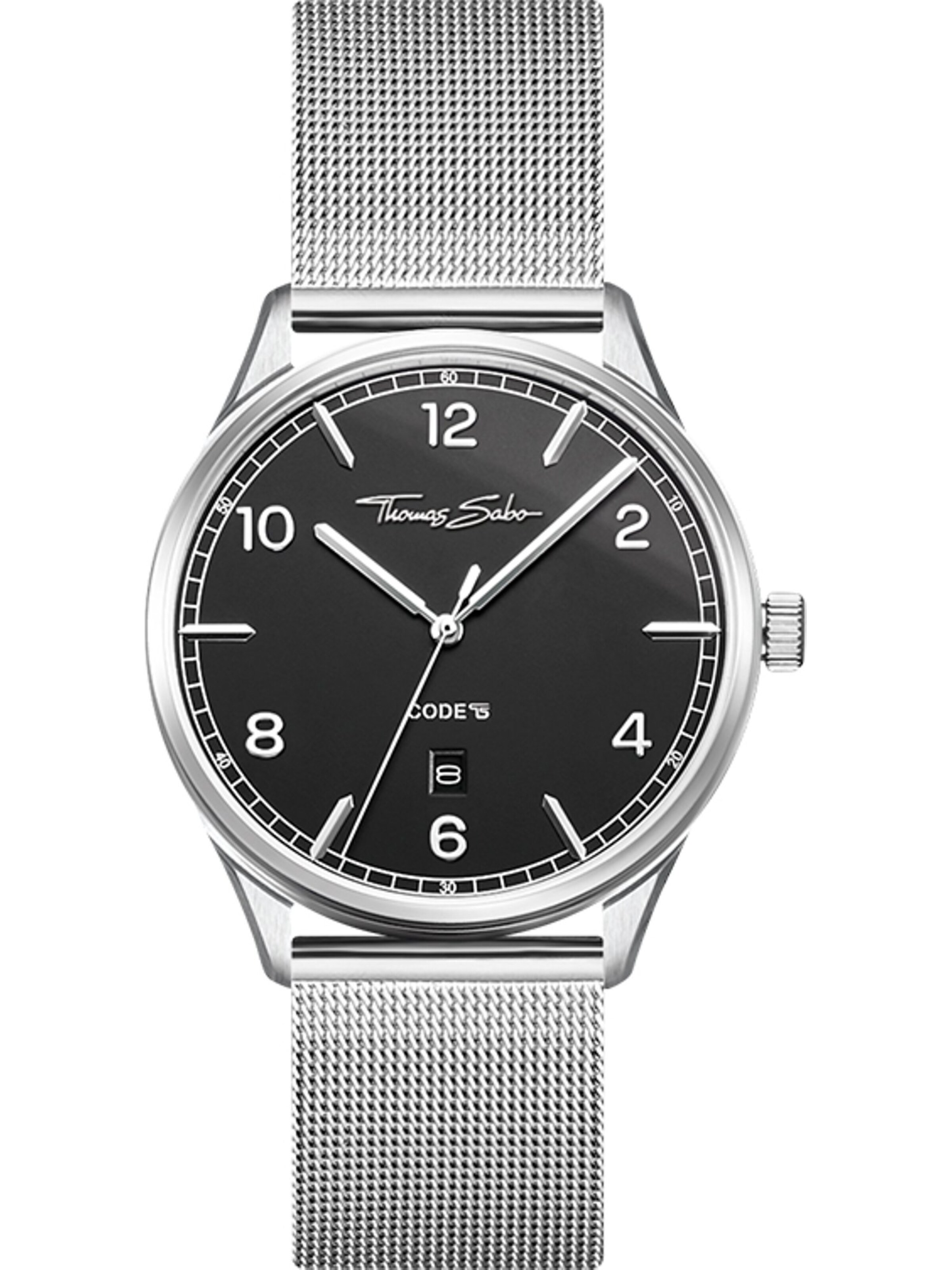 Thomas Sabo Analoog horloge in Zilver: voorkant