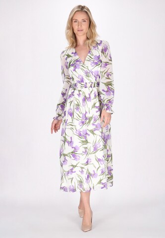 Usha - Vestido em roxo: frente