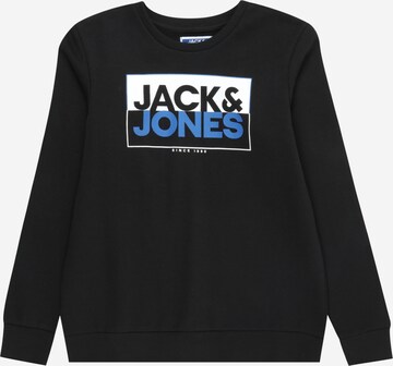 Jack & Jones Junior Μπλούζα φούτερ σε μαύρο: μπροστά