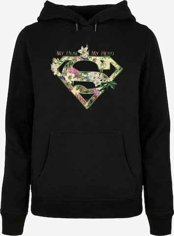 ABSOLUTE CULT Sweatshirt 'Mother's Day - Superman My Mum My Hero' in Zwart: voorkant