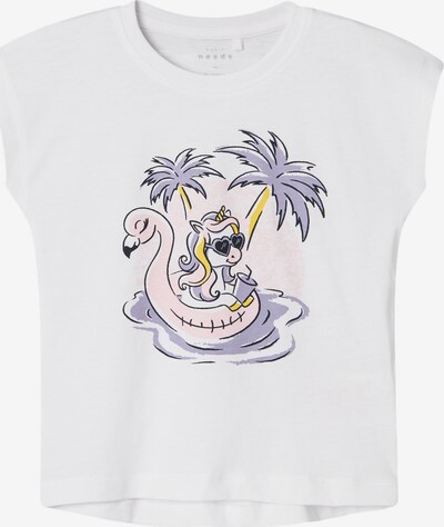 NAME IT Camiseta 'VIOLET' en amarillo / lila / rosa / blanco, Vista del producto