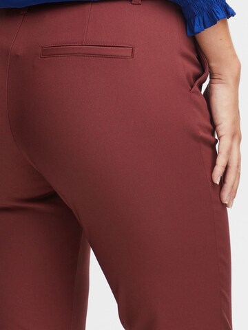 PULZ Jeans Slim fit Chino trousers 'Bindy' in Red