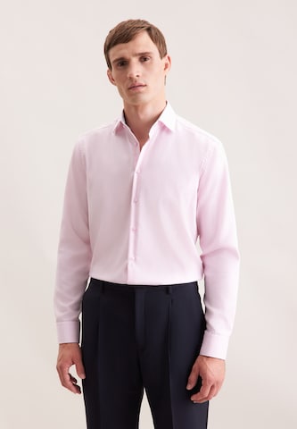 Coupe regular Chemise business SEIDENSTICKER en rose : devant