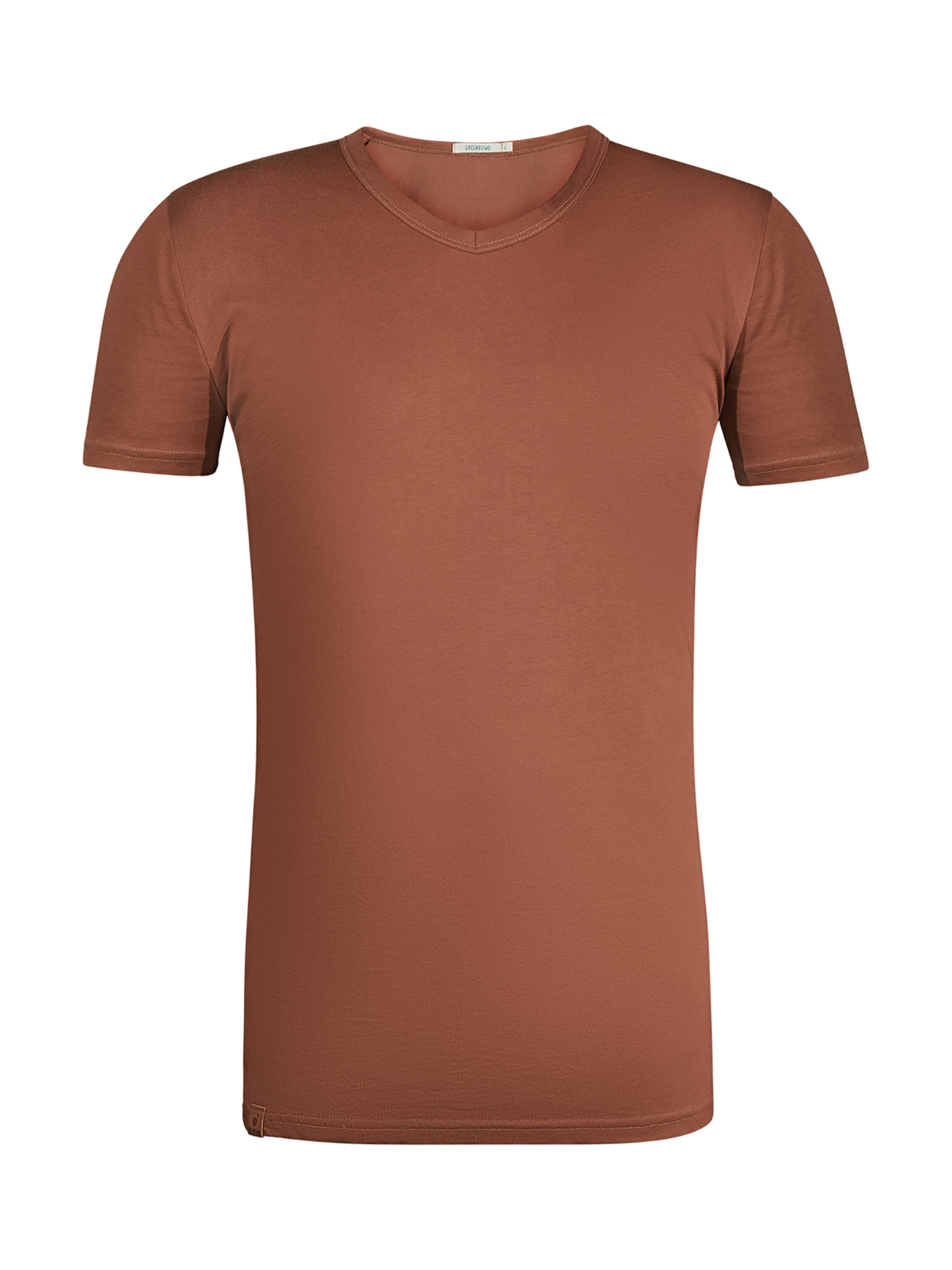 GREENBOMB Shirt in Bruin: voorkant