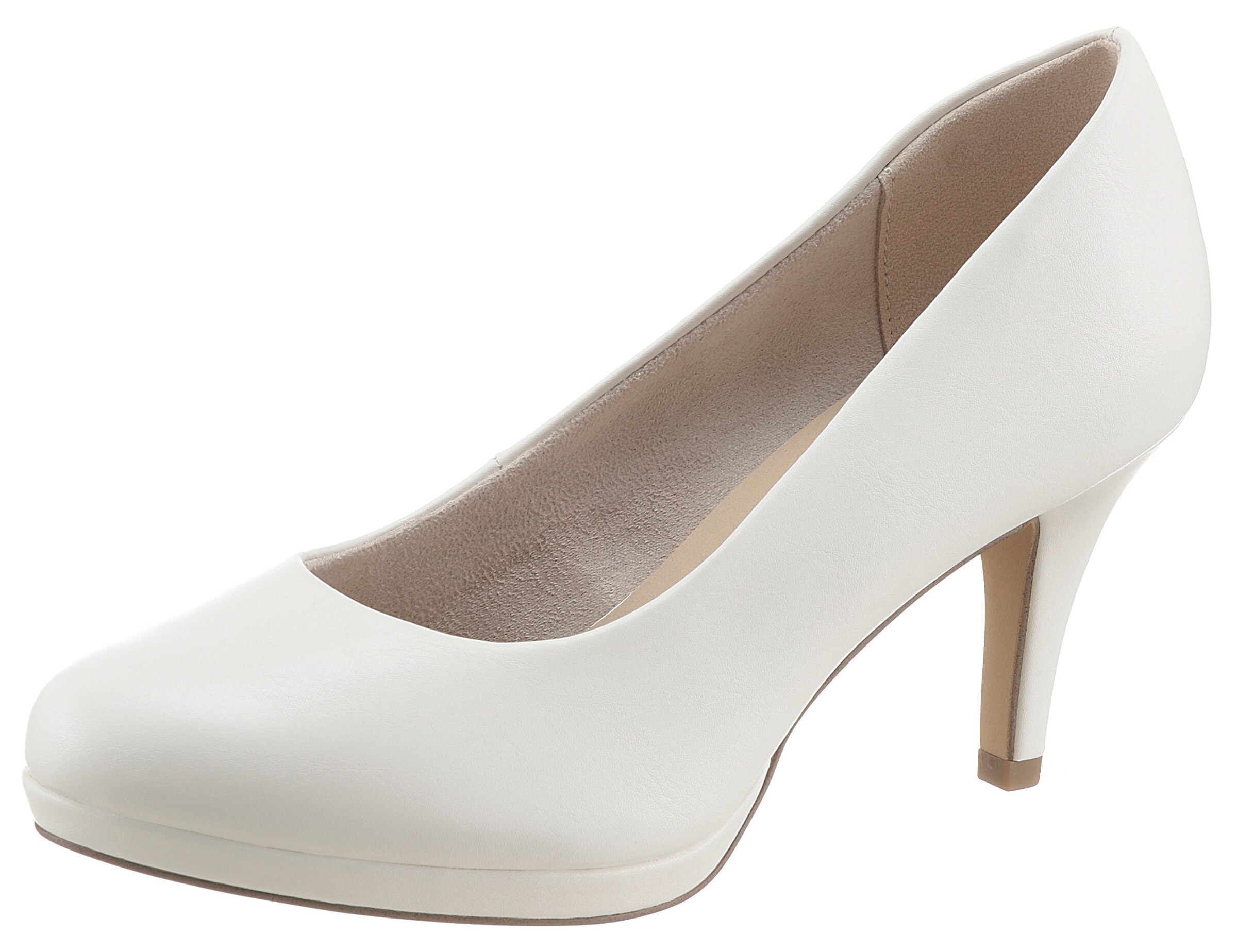Weisse Pumps Spitze