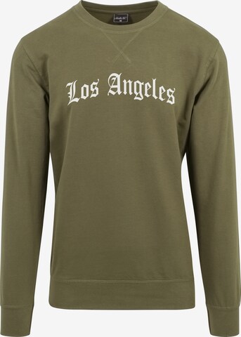 MT Men Sweatshirt 'Los Angeles' in Groen: voorkant
