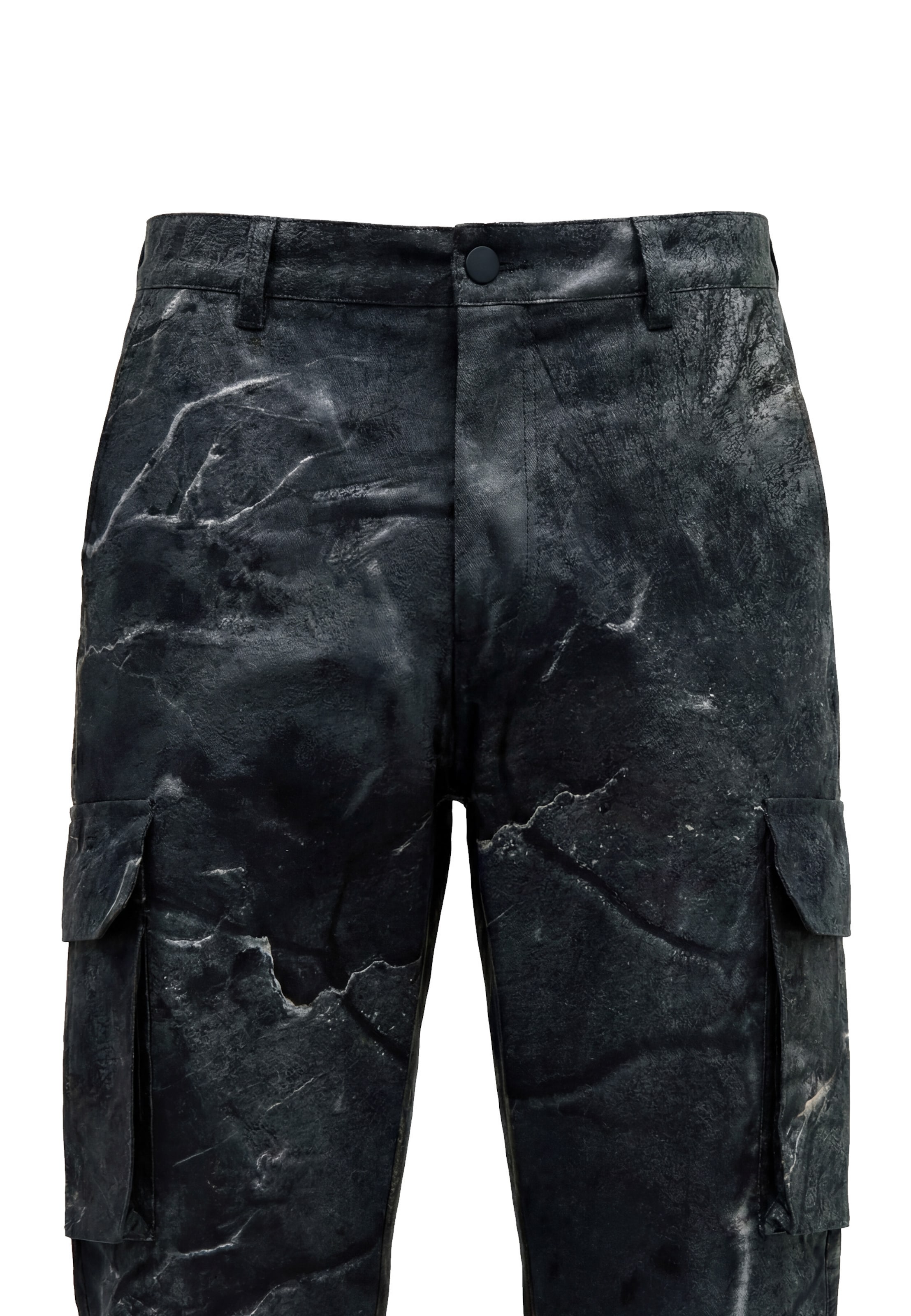 Vertere Berlin Wide leg Cargobroek 'Tetra' in Zwart