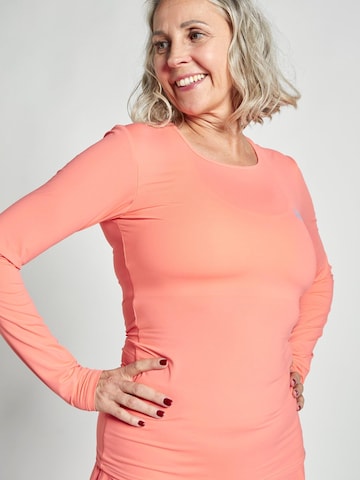 T-Shirt fonctionnel 'Longsleeve' SPORTKIND en orange