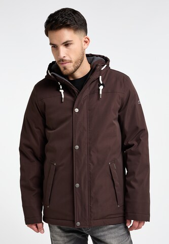 Veste fonctionnelle ICEBOUND en marron : devant