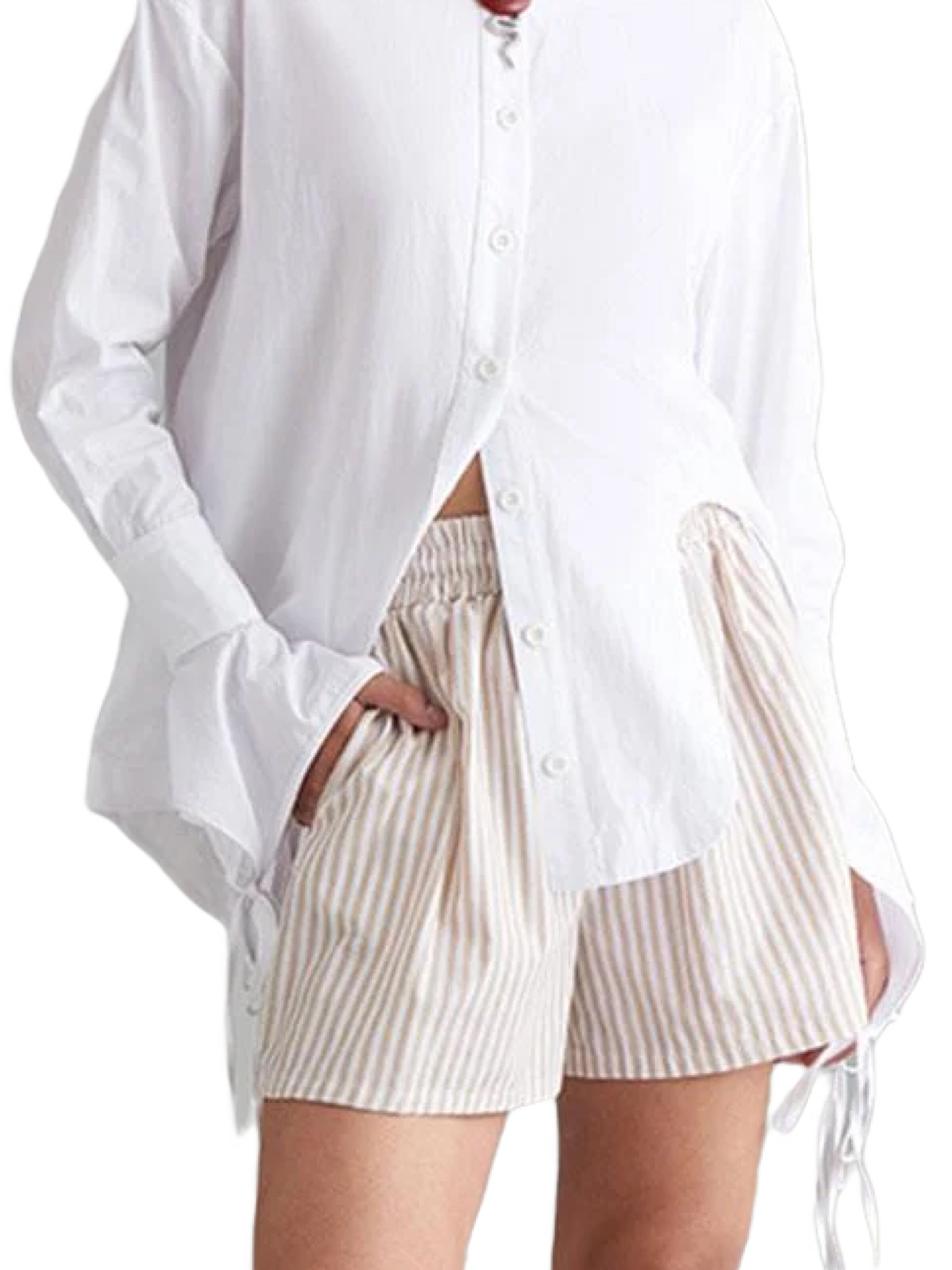 Rivus Regular Broek in Beige: voorkant