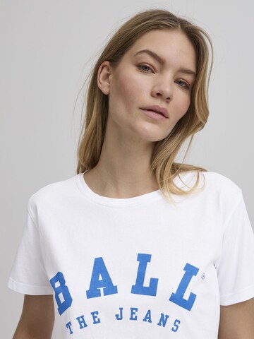 Ball Rundhalsshirt ' BAMALDINI ' in Weiß