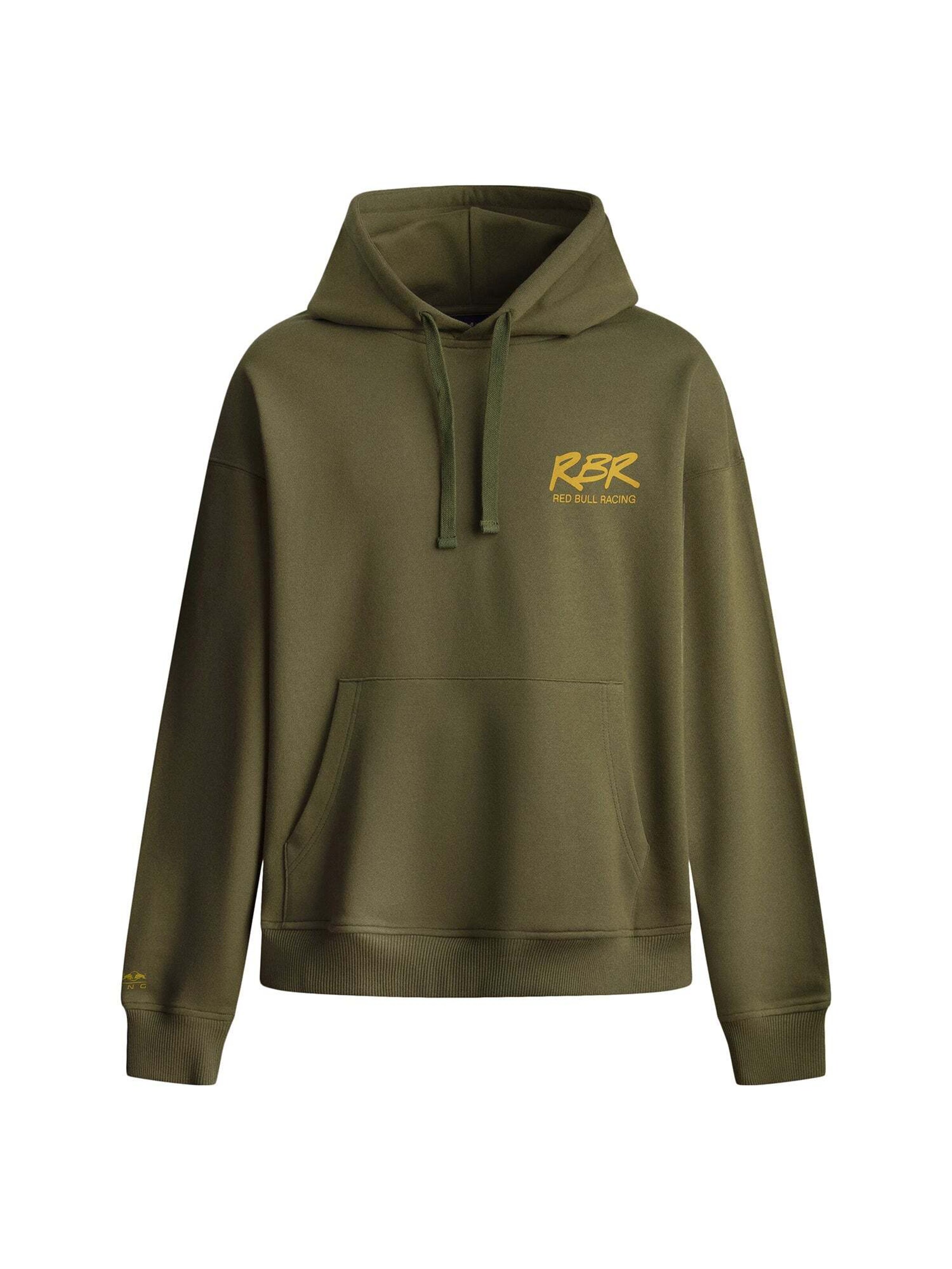 Felpa 'MARKER SCRIPT' di Red Bull Racing x Pepe Jeans in verde: frontale